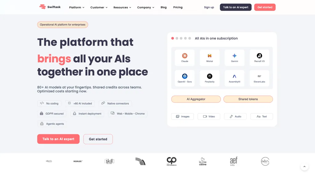 Swiftask 官网截图