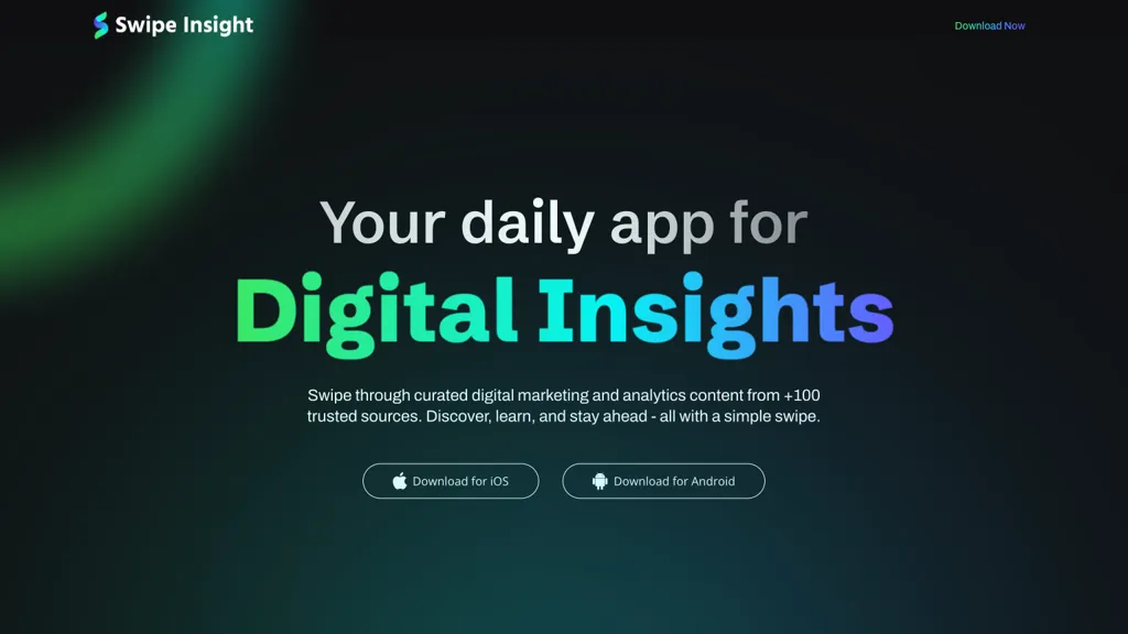 Swipe Insight 官网截图