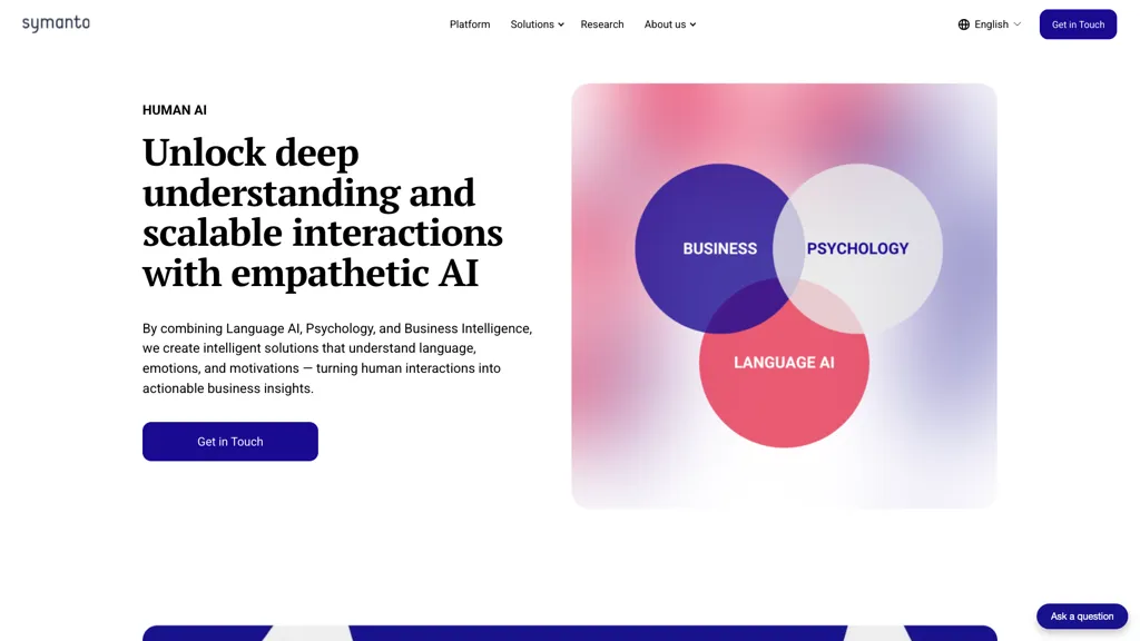 Symanto Text Insights 官网截图