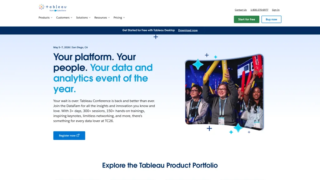 Tableau 官网截图