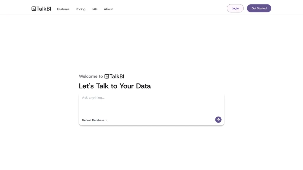 TalkBI 官网截图