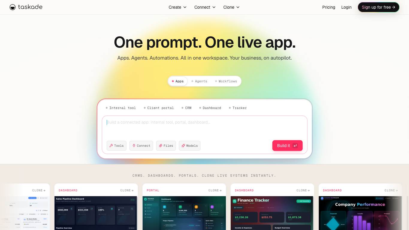 Taskade 工具截图