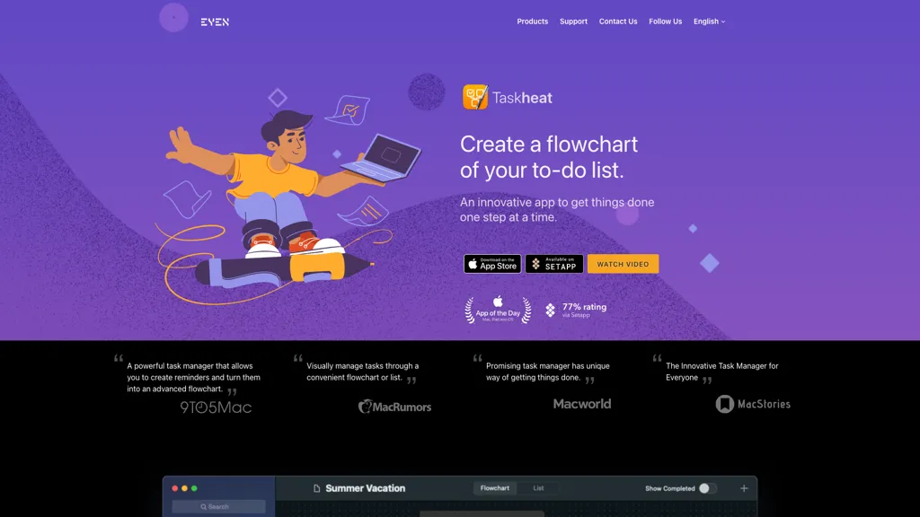 Taskheat AI Assistant 官网截图