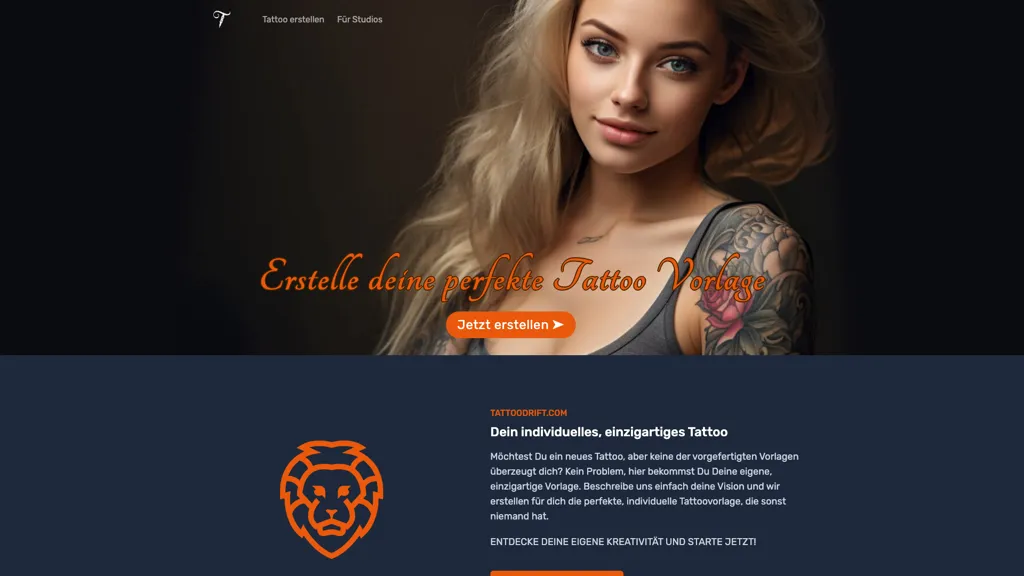Tattoodrift 官网截图