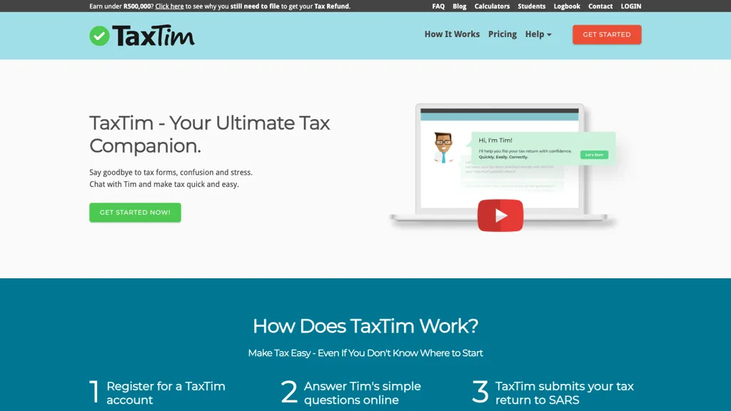 Taxtim.com 官网截图