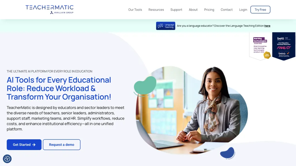 Teachermatic 官网截图