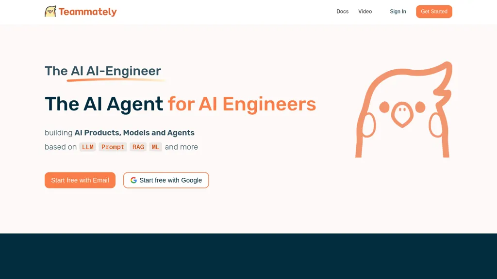 Teammately 工具截图