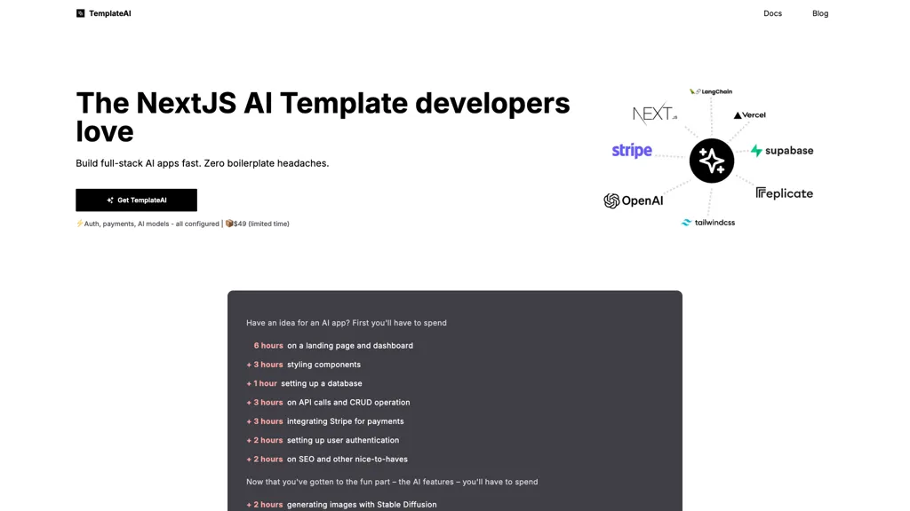 TemplateAI 工具截图