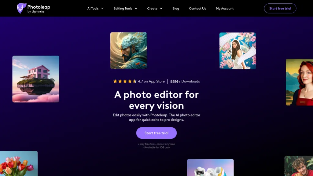 Text to Image by Photoleap 官网截图