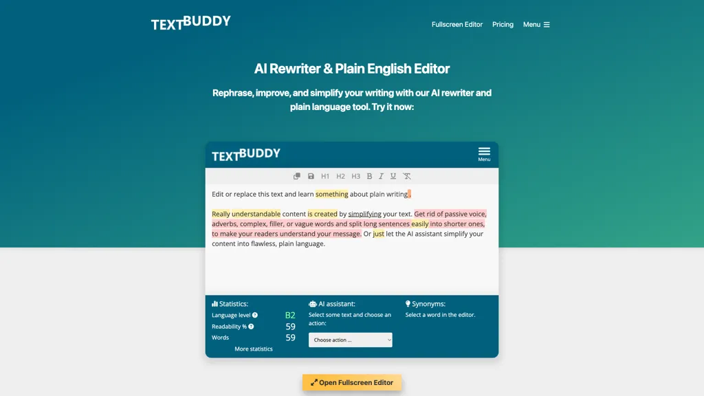TextBuddy 官网截图
