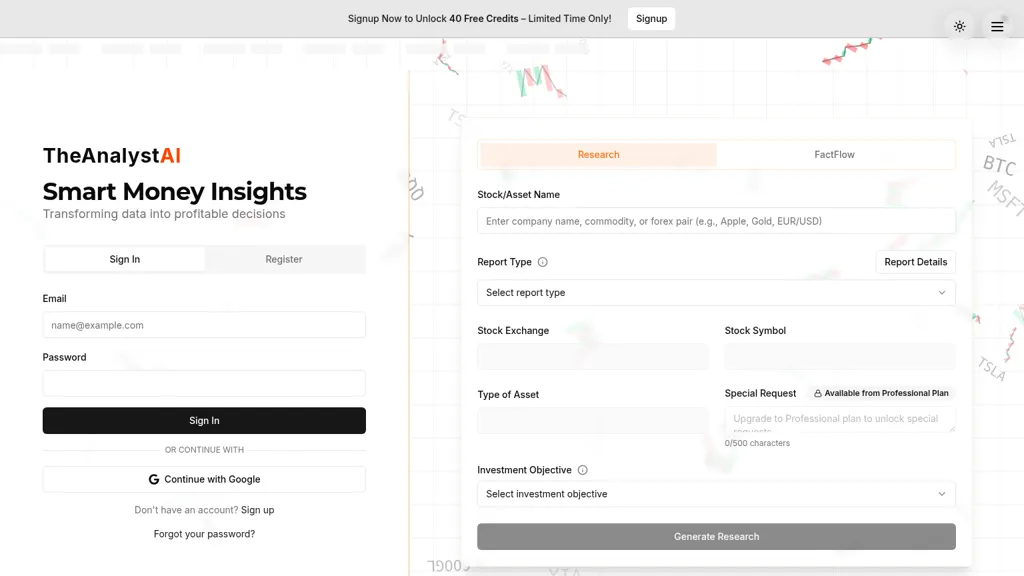 TheAnalystAI 工具截图