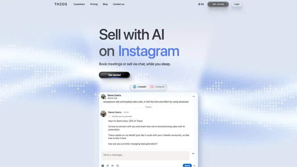 Theos sales copilot 工具截图