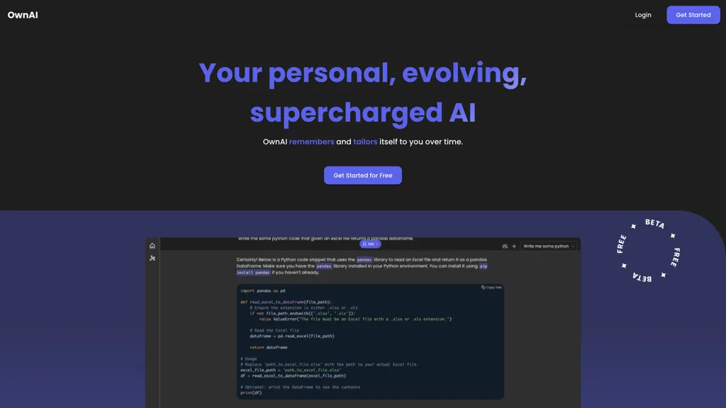 THERAi 官网截图