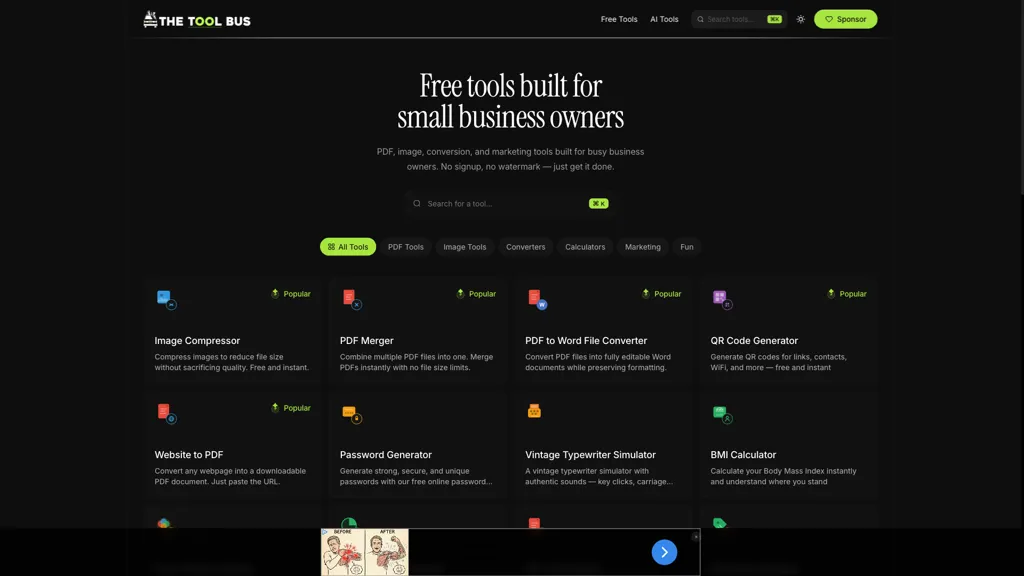 TheToolBus 官网截图