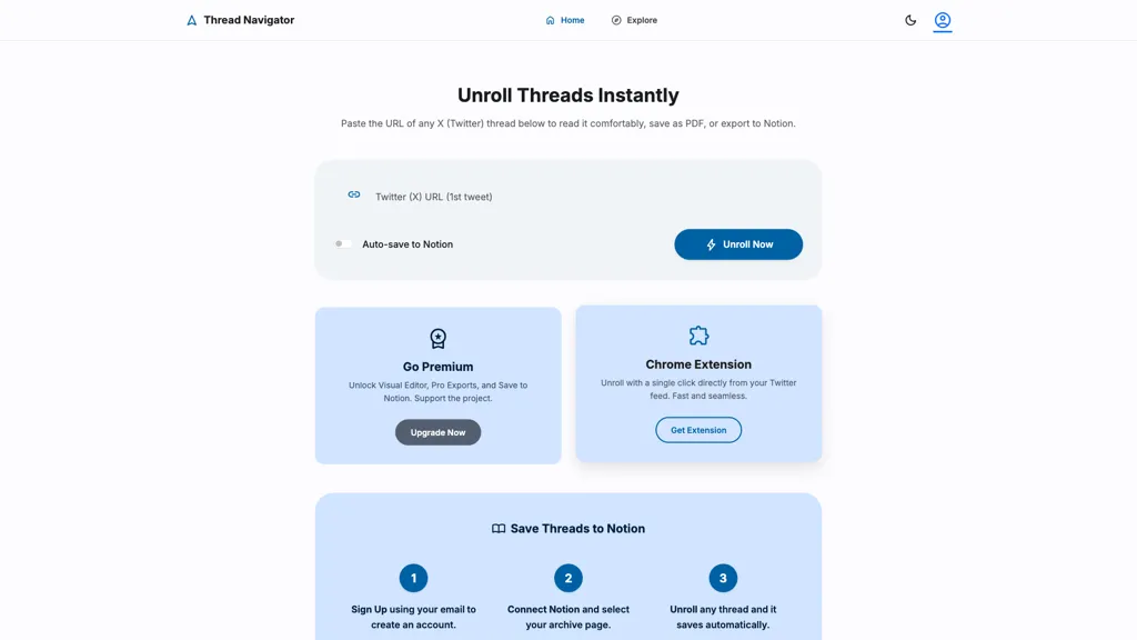 Thread Navigator 官网截图