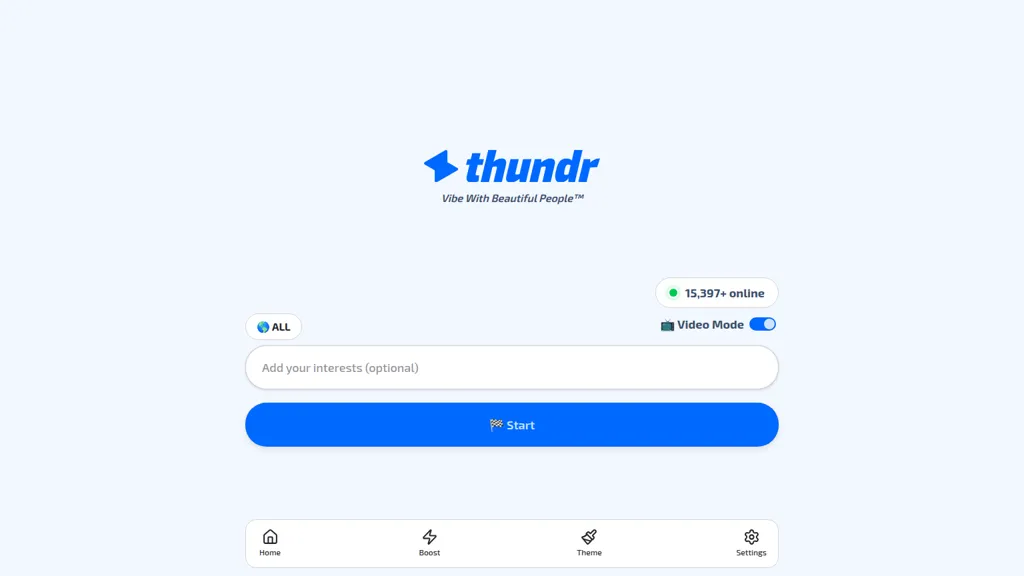 Thundr 官网截图