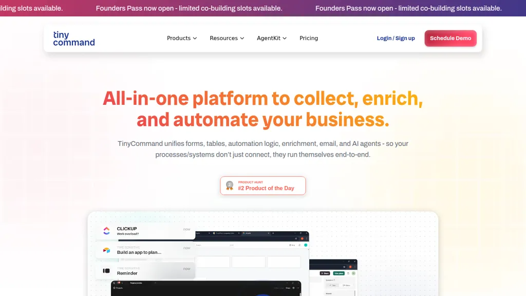 TinyCommand 官网截图