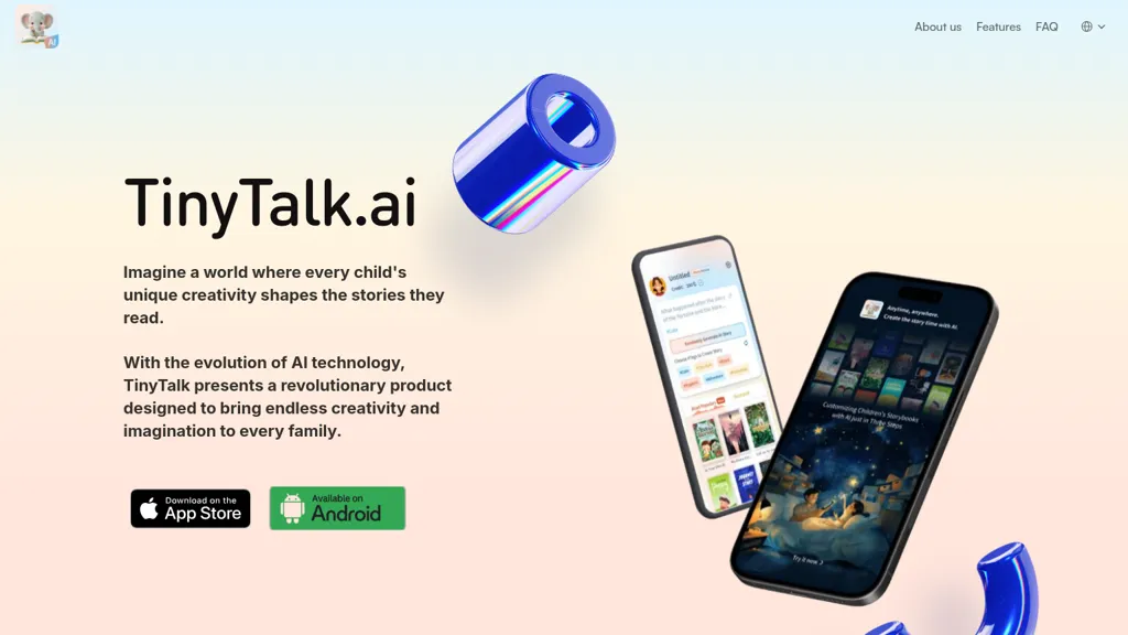 TinyTalk.ai 官网截图