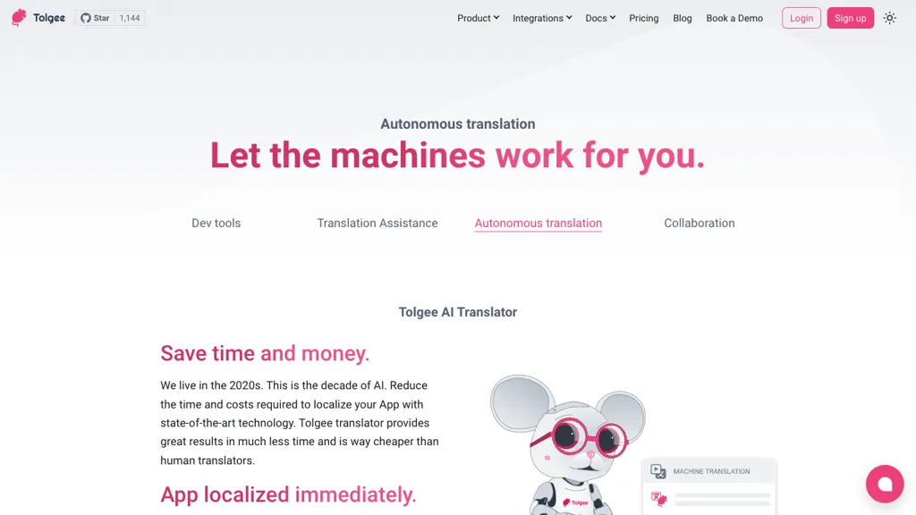 Tolgee AI Translator 工具截图