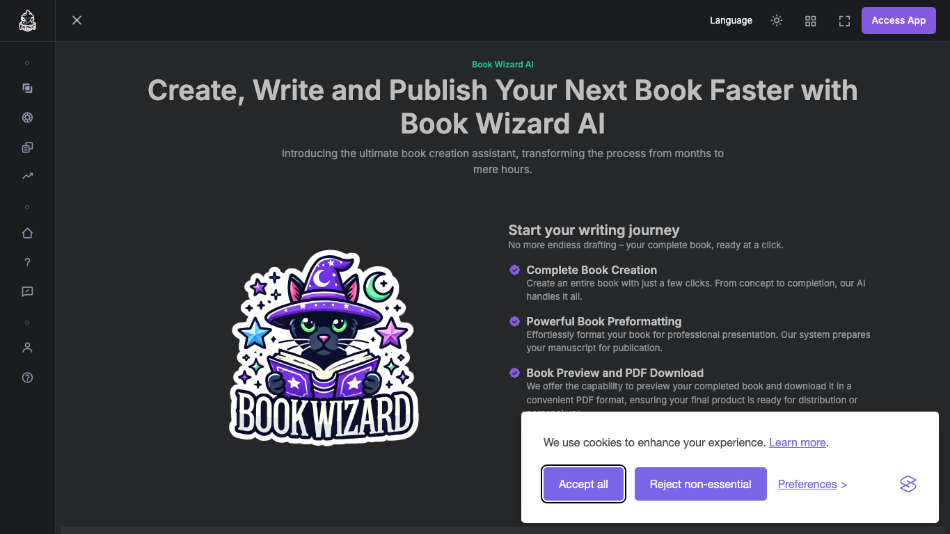 Book Wizard AI 工具截图