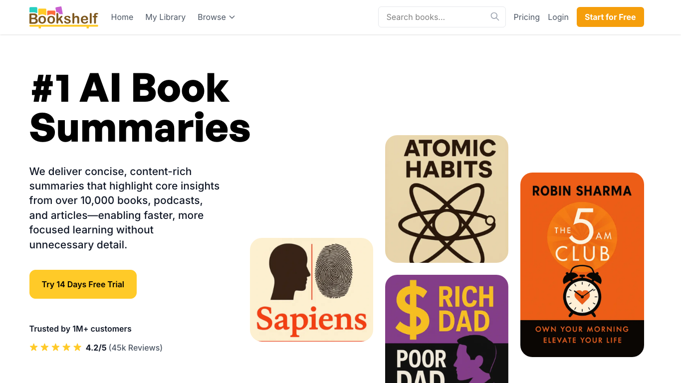 Bookshelf.ai 官网截图