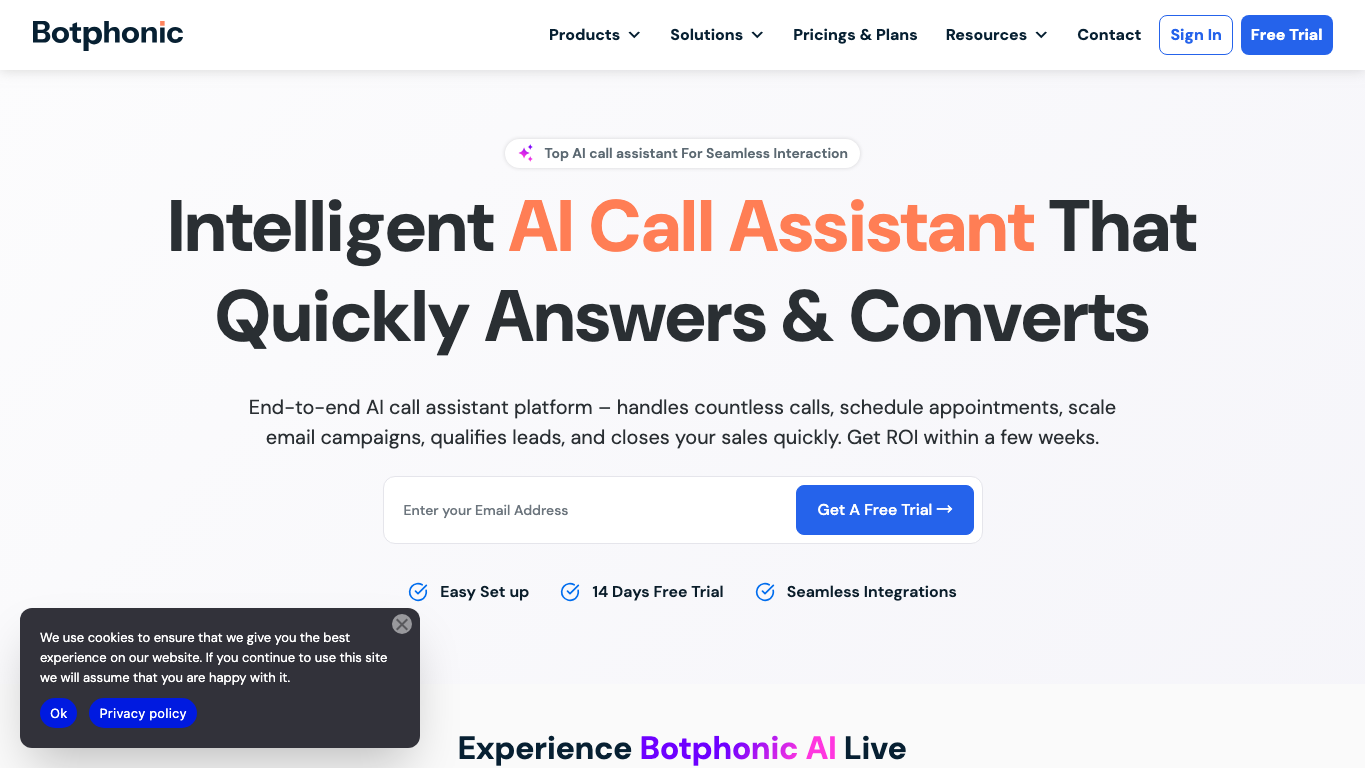 Botphonic.ai 官网截图