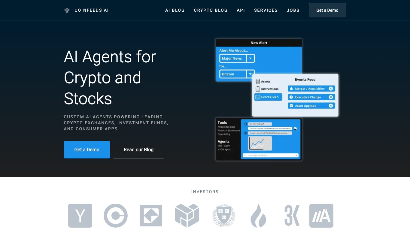 CoinFeeds.io 官网截图