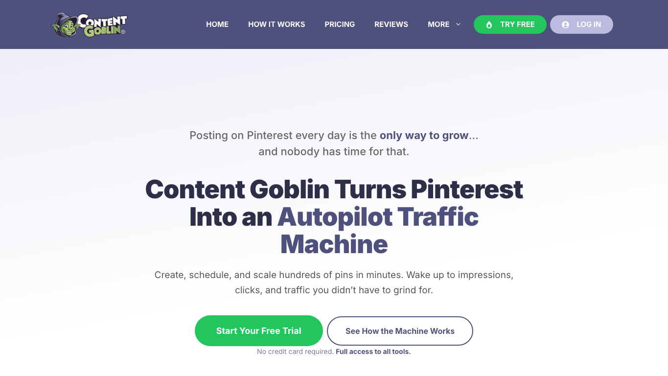 Content Goblin 官网截图