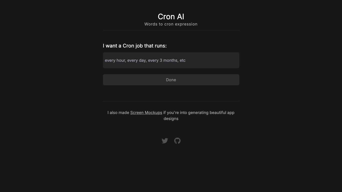 Cron AI 官网截图