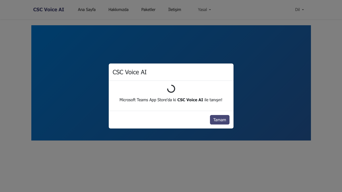 CSC Voice AI 官网截图