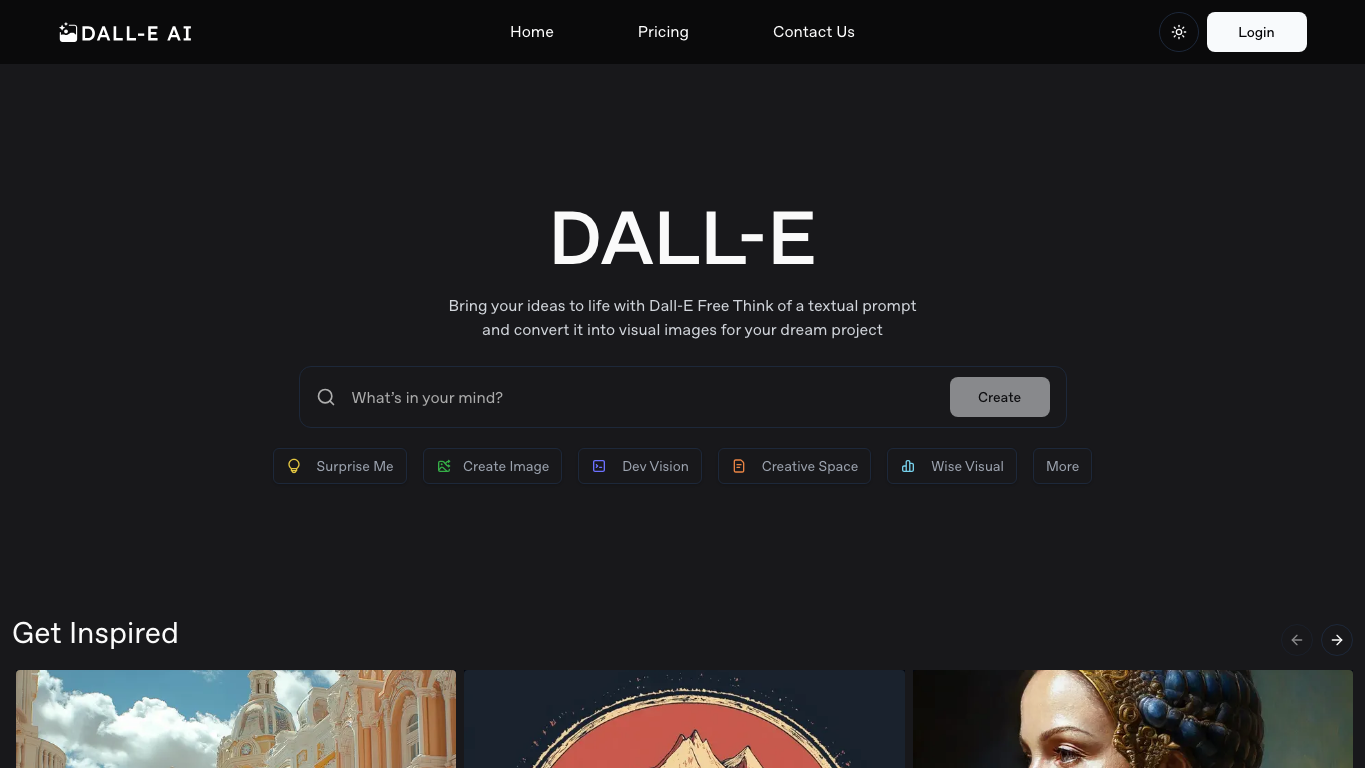 Dall-E Free Image Generator 官网截图