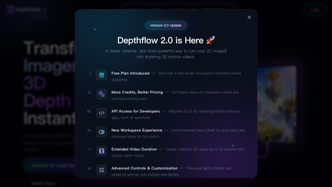 DepthFlow 工具截图