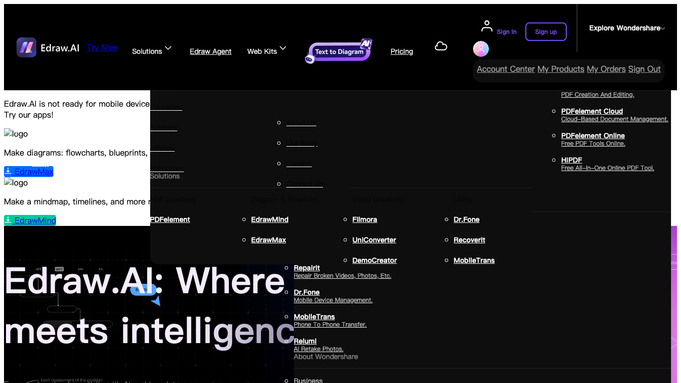 edraw ai 官网截图