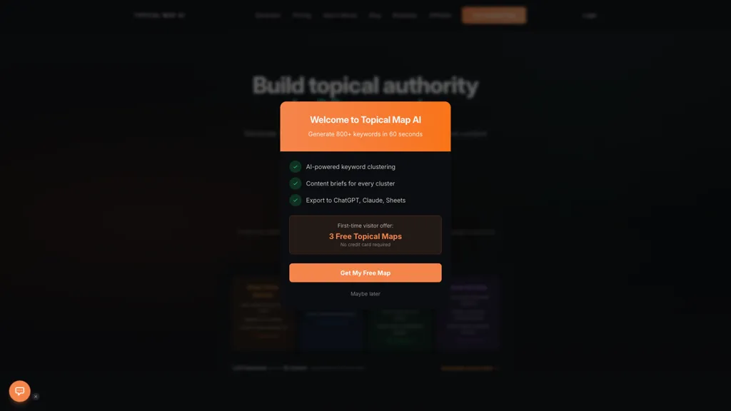 Topical Map AI 工具截图