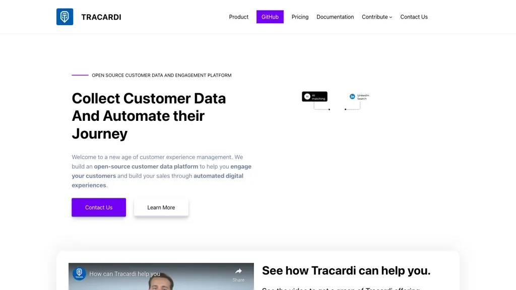 Tracardi 官网截图