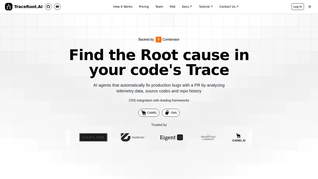 TraceRoot.AI 工具截图