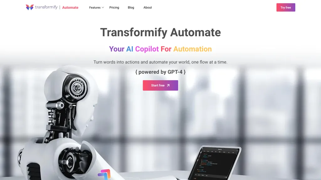Transformify Automate 官网截图