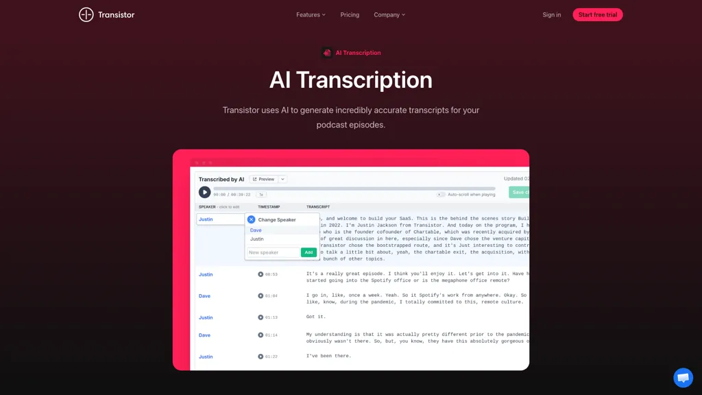 Transistor 工具截图