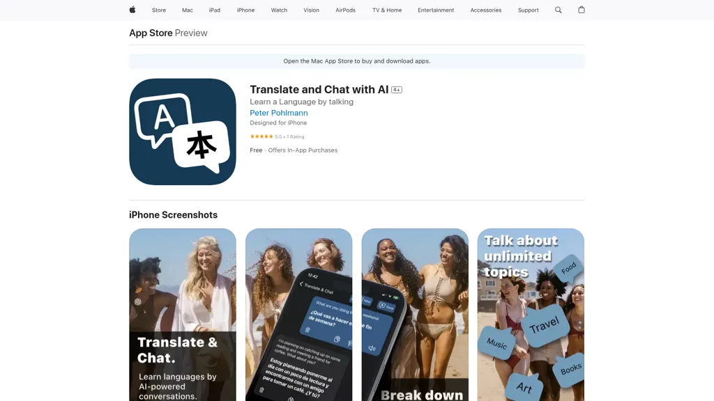 Translate & Chat with AI 官网截图