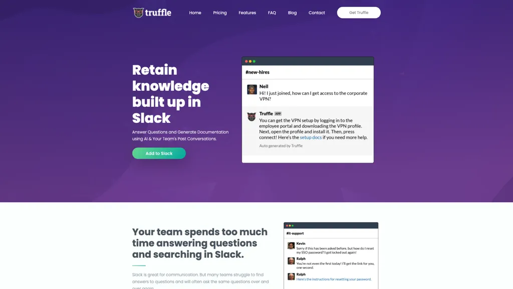 Truffle.bot 官网截图