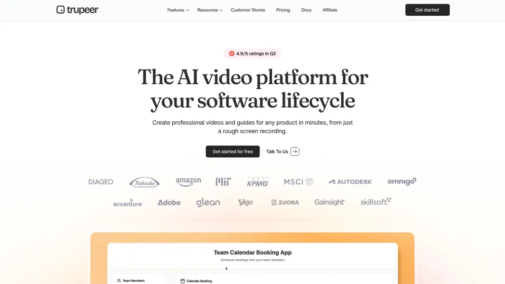 Trupeer.ai 官网截图