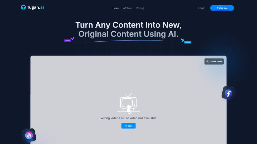 Tugan.ai 官网截图