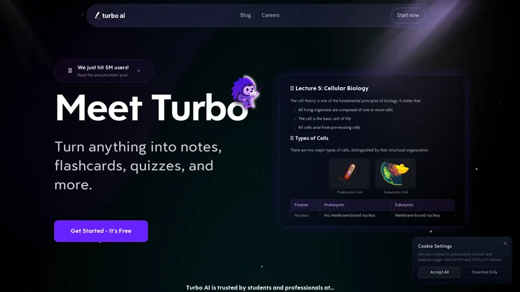 Turbo AI 官网截图