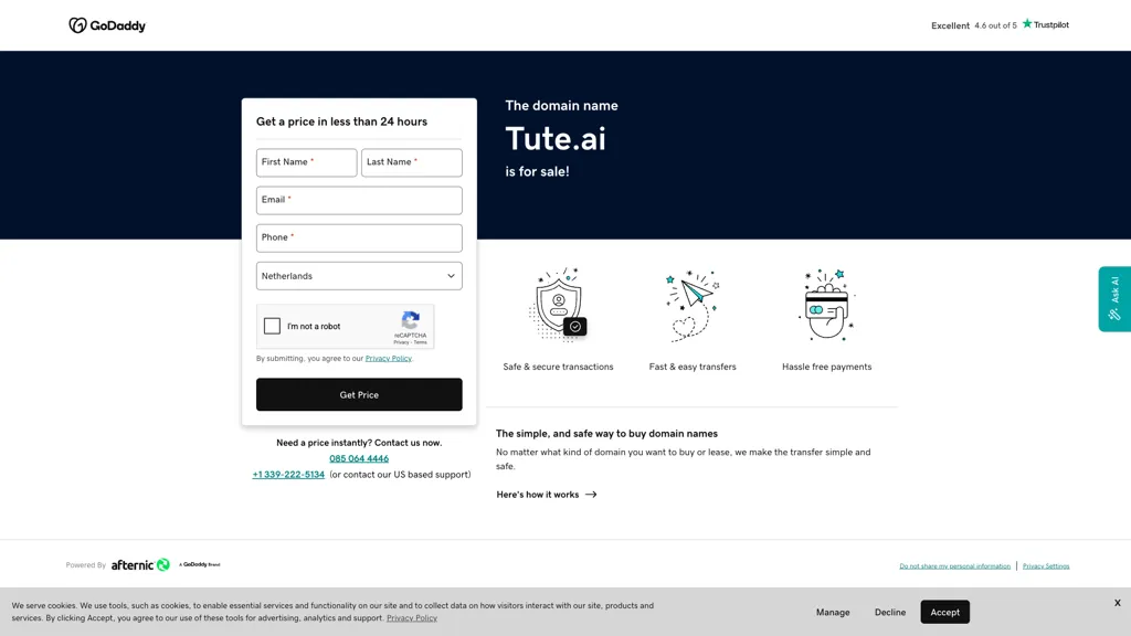 tute.ai 官网截图