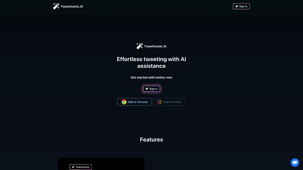 Tweet Assist App 官网截图