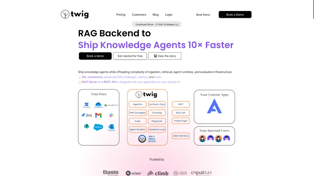 Twig AI 官网截图