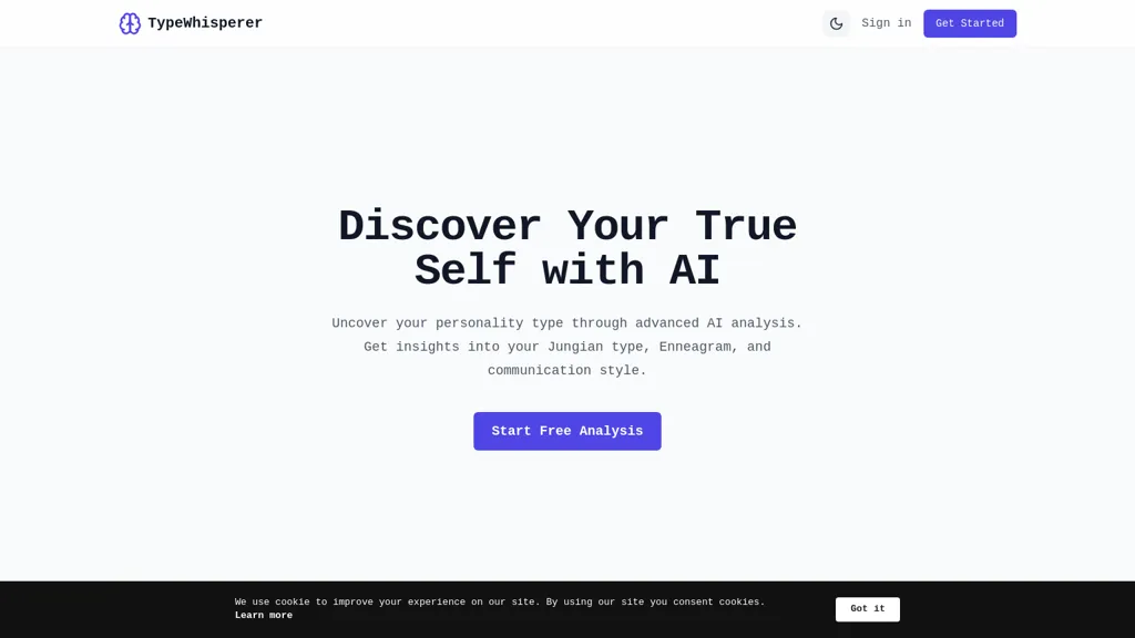 Type Whisperer Ai 工具截图