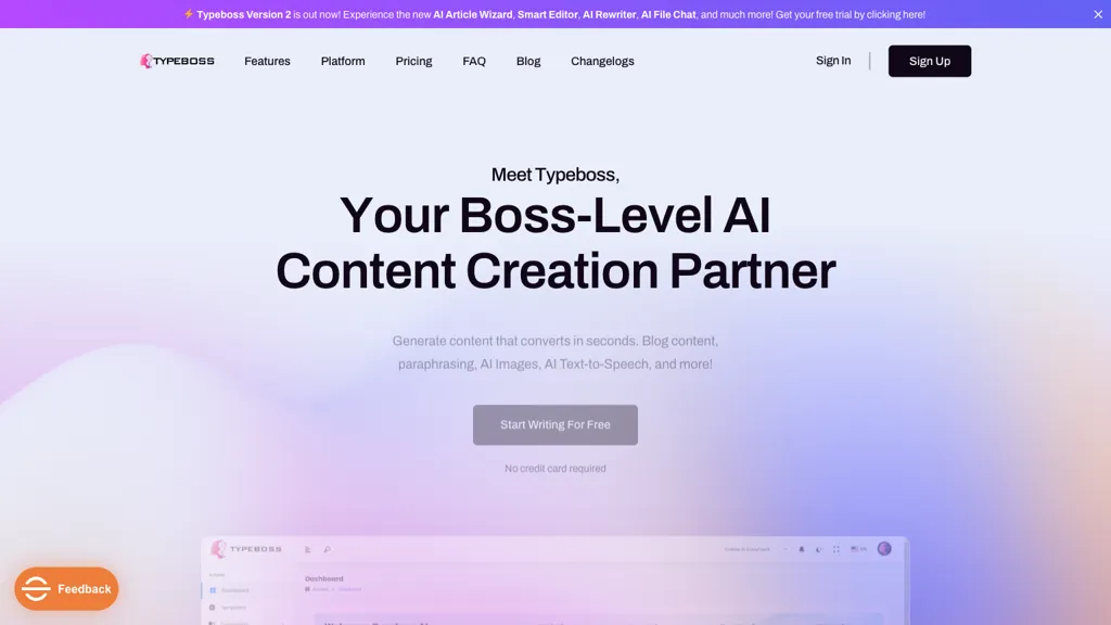 Typeboss 官网截图