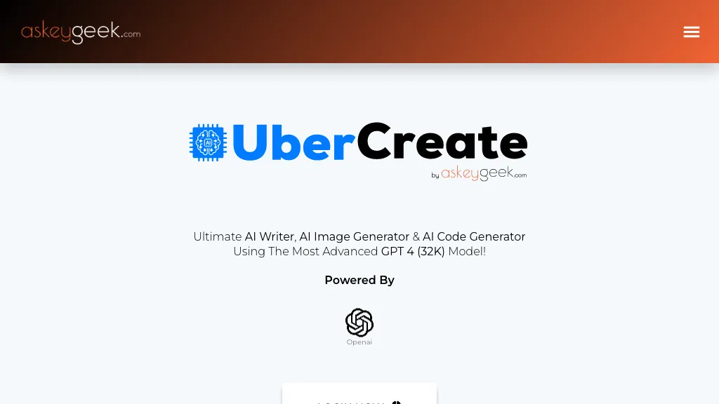 UberCreate 工具截图