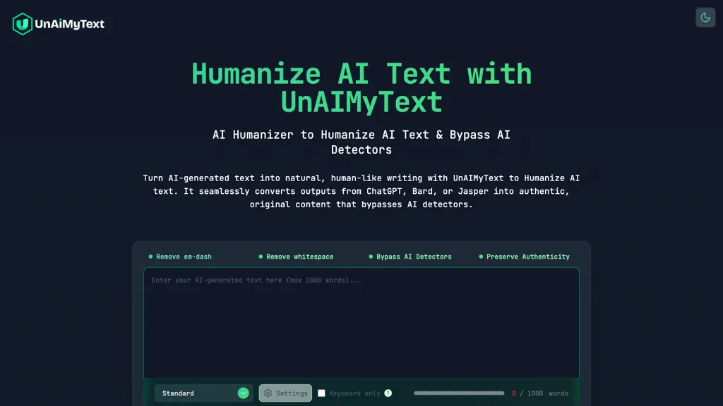 UnAIMyText 工具截图